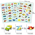 Cartoon Transport Aufkleber Set mit Autos und Flugzeugen für Kinder DIY Deko - Transportfahrzeuge Thema Stil (T01041427)