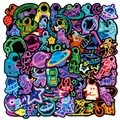 Neon astronaut graffiti stickers with waterproof finish for laptops and luggage case decor - Neon Astronaut Style (T01042742)