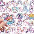 56 Stück bunte Einhorn-PET-Aufkleber für Kinder-DIY-Basteln und Scrapbooking-Dekor - Traumhaftes Einhorn-Stil(T01042730)