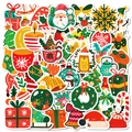 Christmas bell stickers pack with Santa and snowman designs for DIY decoration - Christmas Elements Illustration Style (T01042180)