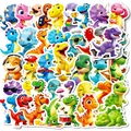 Variety pack of vibrant 3D cartoon dinosaur stickers for children DIY crafts - Cartoon Dinosaur Theme Style 2 (T01043052)