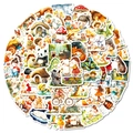Lot de 56 stickers aquarelle animaux de la forêt pour scrapbooking et gourde enfant - Collection d'Animaux de la Forêt Magique (T01042805)