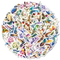 Lot d'autocollants colibri aquarelle pour ordinateur et coque de téléphone étanche - Style Aquarelle Colibri Floral (T01042812)