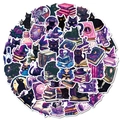 Set di 56 adesivi gotici viola con gatti magici per scrapbooking e fai da te fantasy - Stile Gatto Magico Viola (T01042875)