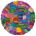 Packung mit 56 Motivationsaufklebern mit bunten Designs und positiven Sprüchen - Englischer Inspirierender Stil (T01042892)