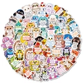 Lot de 56 autocollants d'animaux avec phrases de motivation en anglais pour déco - Style Animal Inspirant (T01042888)
