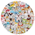 Cute cartoon animal stickers with motivational quotes for laptop decoration - Cartoon Animal Inspirational Quotes Style (T01042893)