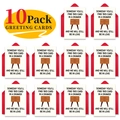 10er-Pack Grußkarten im Schubladendesign mit roten Umschlägen für romantische Botschaften - Schublade Liebesbotschaft Stil (T020400578)