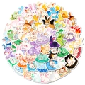 56-pack of cute cartoon rabbit stickers in colorful pastel colors for DIY scrapbooking - Cartoon Rabbit Graffiti Style (T01042881)