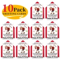 Lot de 10 cartes d'anniversaire humoristiques pour seniors avec enveloppes rouges et BD - Vieil Homme Illustration Drôle Carte De Vœux Et Enveloppe (T020400629)
