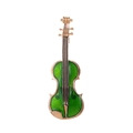 Spilla a violino vintage dorata con smalto verde smeraldo per giacche da uomo - Stile Verde (AL1354-B)
