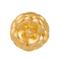 Elegant gold camellia flower brooch with layered petals for suit accessory styling - Gold (AL1545-A)
