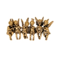 Vintage bronze angel brooch with intricate carvings for elegant coat decoration - Antique Gold (C633-A)