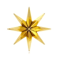 Elegante gouden achtpunts sterrenbroche met geborstelde metalen afwerking voor pakken - Goud (C498-B)
