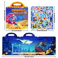Kids ocean treasure jelly sticker book with reusable themes for early education play - Undersea Treasure Style (T01041630)