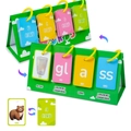 Children's English phonics learning set with cards and green folding stand - 81 Cards Phonics Set With Green Stand (T01042647)
