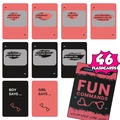 46 cartas de juego interactivas negras y rosas para parejas con comandos divertidos en caja - Tarjetas Rasca Interactivas De Pareja (T01042674)