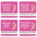 Cartas de desafío Bedroom Games para parejas con diseño romántico en rosa y blanco - Desafío de Intimidad Rosa Romántico (T01042678)
