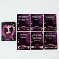 Juego de cartas Q&A para parejas con acertijos y respuestas en caja negra de arte - Estilo de Tema Púrpura (T01042650)
