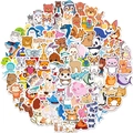 Lot de 100 autocollants animaux mignons avec panda chien éléphant et licorne déco - Style Animal de Dessin Animé (T01040992)