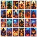 50 κάρτες διακόσμησης τοίχου Halloween με φαντάσματα και κρανία για πάρτι - Στυλ Εικονογράφησης Halloween (T01042071)