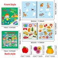 Stickerbuch zum Konzentrationstraining für Kinder mit Cartoon-Tieren und Objektthemen - Konzentrationstraining Stil (T01040796)