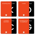 50 sets of couples conversation game cards featuring red and black interactive prompt cards - T01042681