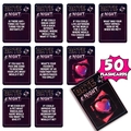 Juego de 50 tarjetas de conversación románticas para parejas en caja de presentación - Estilo Date Night (T01042692)