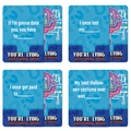 Set di carte da gioco You're Lying con domande interattive e regole per bere alle feste - Set di Carte Blu (T01042689)