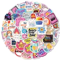 Set di 50 adesivi sulla salute mentale con graffiti cartoon per laptop e decorazioni - Stile Graffiti Ansia Salute Mentale (T01042700)