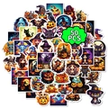 Set di 50 adesivi di Halloween con zucche, streghe e fantasmi per decorazioni - Stile Cartone Animato di Halloween (T01041261)