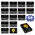 Juego Name Three con 46 tarjetas de desafíos rascables para fiestas - Cartas de Desafío de Reunión (T01042709)