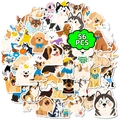 Lot de 56 autocollants de chiens de dessins animés imperméables pour décoration DIY - Ensemble d'Autocollants de Chien (T01042734)