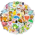 Set di 50 simpatici adesivi impermeabili con animali e frasi motivazionali per bambini - Stile Animale Cartone Animato Ispiratore (T01042761)
