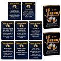 Set di carte da gioco Truth or Drink con carte blu e arancioni e scatola coordinata - Stile Obbligo o Verità (T01042452) / Carte per Feste