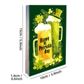St. Patrick's Day Karten-Set mit Bier- und Kleeblatt-Motiven, Maße 15x10cm - Grüner Stil (T01042219)