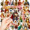Waterproof cartoon rhino knight stickers for DIY luggage and skateboard decoration - Anthropomorphic Animal Collection (T01042298)