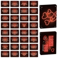 Neon Truth or Dare Couple Interaction Game Cards with Love You Box for 18+ Adults - 50 Sheets Neon Style (T01042285)