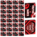Cartes d'interaction pour couple avec des questions Action ou Vérité en rouge et noir - Style Interactif Sweet Night (T01042283)