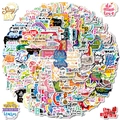 Close-up of inspirational quote stickers with colorful floral and vinyl finish designs - Inspirational Text Mix (BP-WZ-200)
