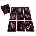 Romantic pink and black couples card game set with truth or dare challenges - Romantic Interaction Game Style (T01042284)