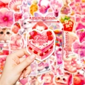 Adesivo torta fragola rosa a forma di cuore con dimensioni per decorazione - T01042418