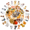 Variety pack of realistic and cute dog stickers featuring huskies, corgis and golden retrievers - Cute Collection 2 (T01040926)