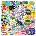 Colorful set of 100 English inspirational phrase stickers for DIY journals and laptops - Inspirational Phrases Style 2(T01041952)