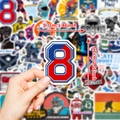 Lot de 50 stickers de hockey étanches pour fans de sport, taille 3,7x5,1 cm incluse - Style Thème Hockey sur Glace (T01042406)
