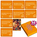 50 creative social party interaction drinking cards with vibrant orange gift box packaging - Creative Interaction Social Style (T01042454)