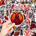 Rote Gothic Satan Graffiti Aufkleber für Koffer, wasserdichte okkulte Dämonen Sticker - Dunkler Gotischer Dämon-Stil (T01042498)