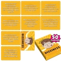 Jeu de 50 cartes Dizziness créatives jaunes pour soirées sociales et jeux d'adultes - Style Dizziness (T01042509)