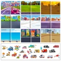 Creative waterproof transportation sticker book for kids with over 134 vehicle stickers - Transport Vehicles Style (T01041879)