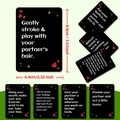 50 carte da gioco creative per appuntamenti di coppia con design a cuore rosso - Carte da Gioco Interattive per Coppie (T01042507)